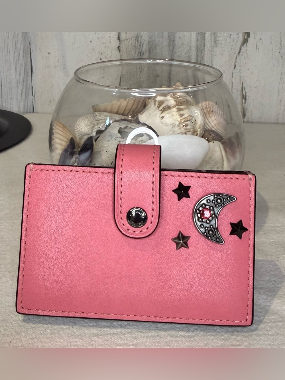 Coach 1941 Accordion Card Wallet with Celestial Moon and Stars 17’ 34115 *RARE